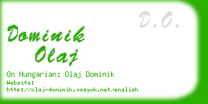 dominik olaj business card